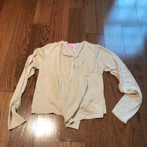 Lilly Pulitzer gold cardigan